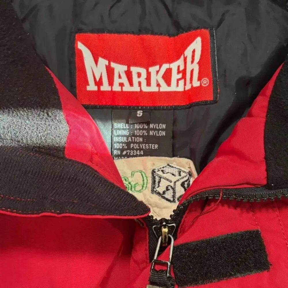 Marker vintage 90s red snow